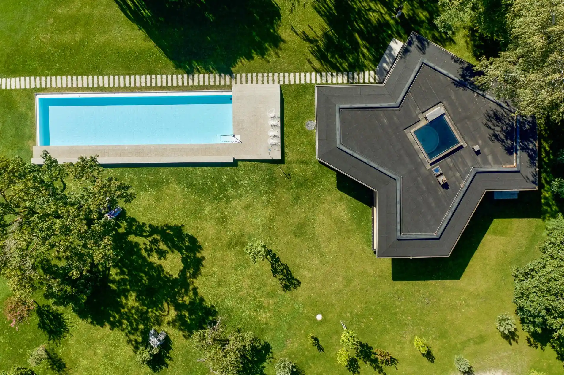 aerial view taken by a drone